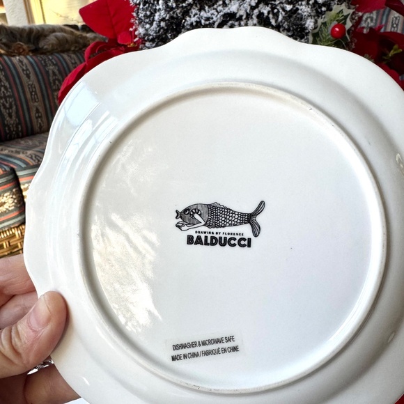 6 Anthropologie Wild Masquerade Canapé Plates by Balducci - Picture 4 of 7